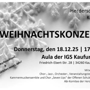 Weihnachtskonzert der Herderschule Kassel